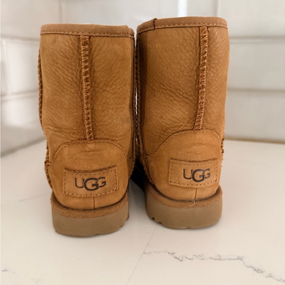 Kids UGG Tan Leather Boots